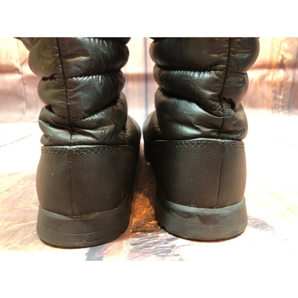 THE NORTH FACE Black Thermal Micro Waterproof C315ZT1 Winter Boots Womens 7 (m8n - Picture 9 of 10